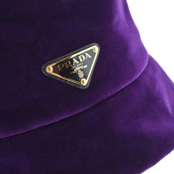 Prada Hat Cotton Purple